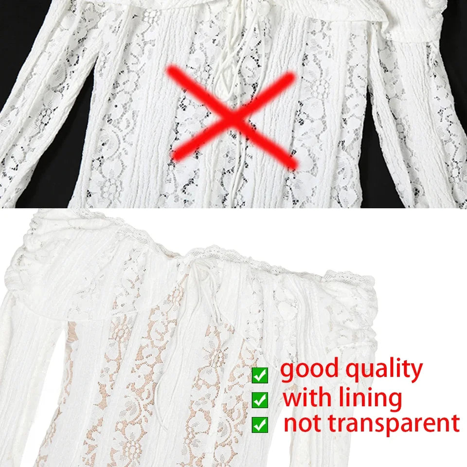 Suninheart White Evening Dresses for Events Red Long Sleeve Lace Elegant Party Dresses 2025 Women Luxury Wedding Prom Dress Gown