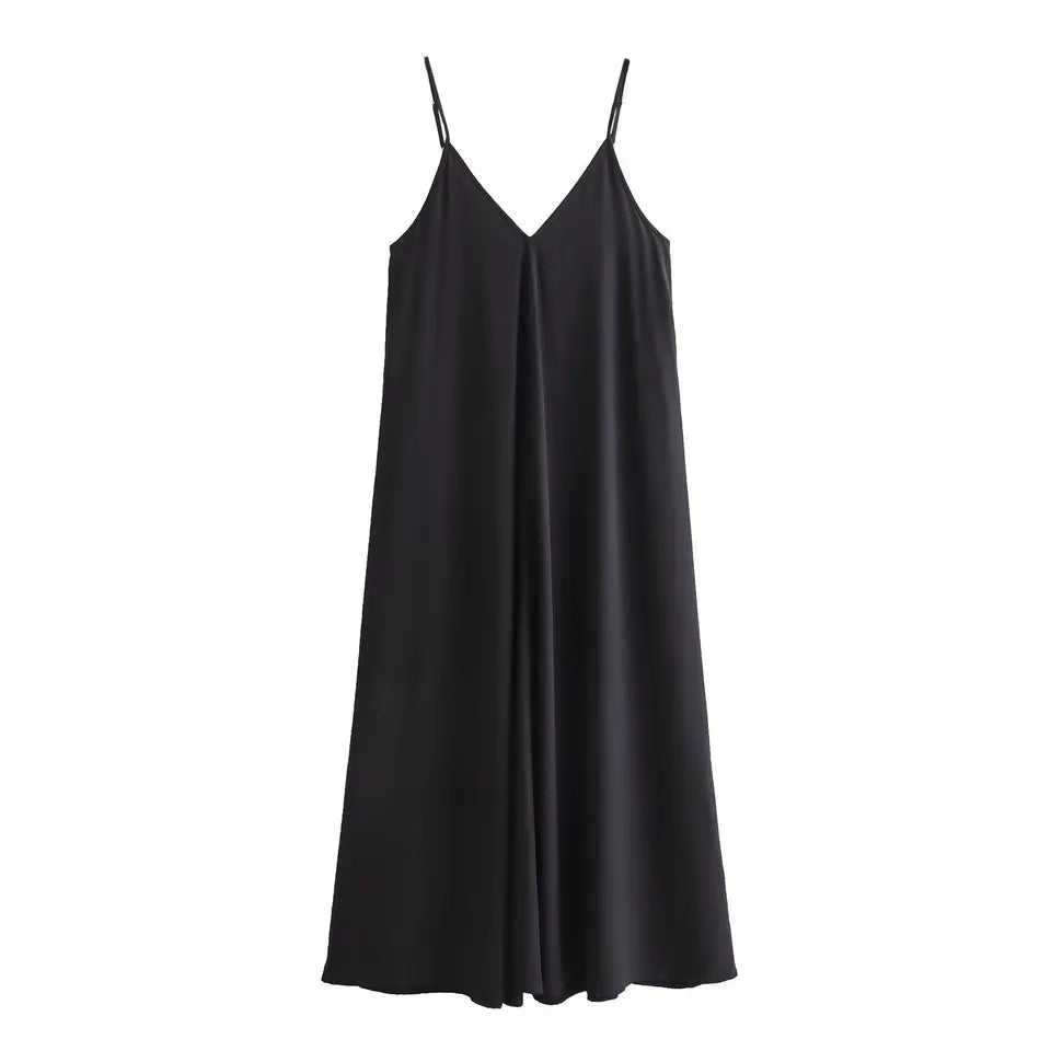 MUJER Black Slip Long Dresses for Women Red Draped Summer Dress Woman 2025 Sexy Backless Maxi Dress Women Summer Beach Dresses