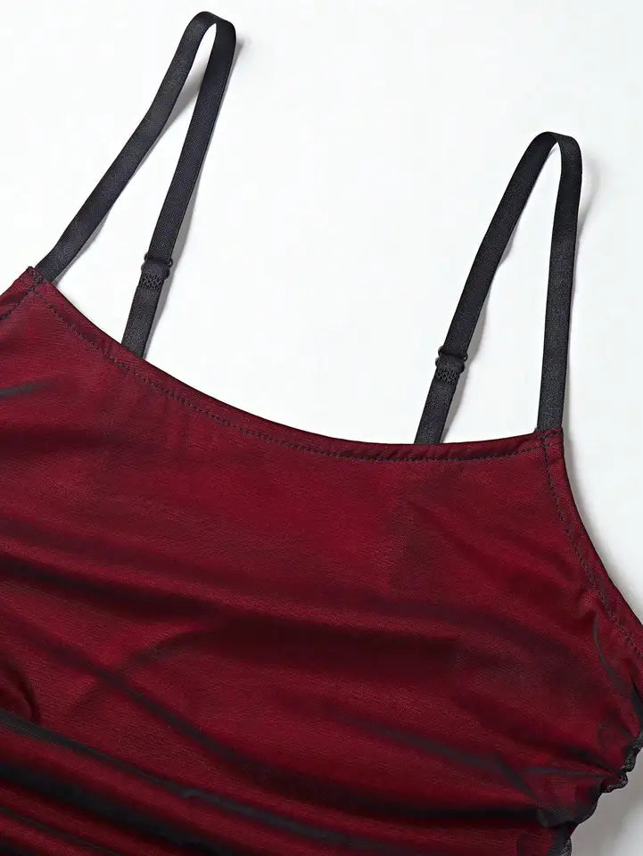 Elegant Camisole Red off Shoulder Sleeveless Pleated Skirt for Women's Slim fit Long Dress summer beach vacation party dress