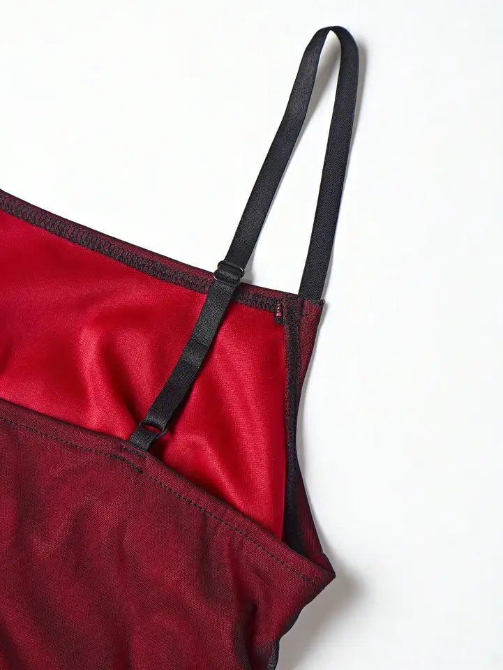 Elegant Camisole Red off Shoulder Sleeveless Pleated Skirt for Women's Slim fit Long Dress summer beach vacation party dress